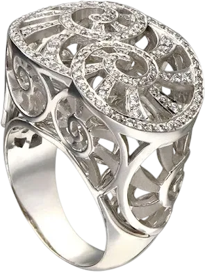 Кольцо Carrera y Carrera MEDITERRANEO WHITE GOLD & DIAMOND RING c&c (id 39865)