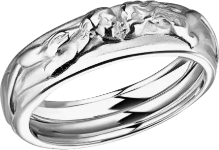 Кольцо Carrera y Carrera Promesa White Gold Love Wedding Band (SIZE 63) DA06763 (id 39395)