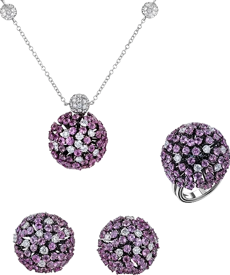 Комплект Schreiner КОМПЛЕКТ С САПФИРАМИ И БРИЛЛИАНТАМИ SCHREINER (id 29730)