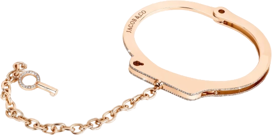 Браслет Jacob & Co ROSE GOLD DIAMOND CUFF BRACELET J&CO1719 (id 38698)
