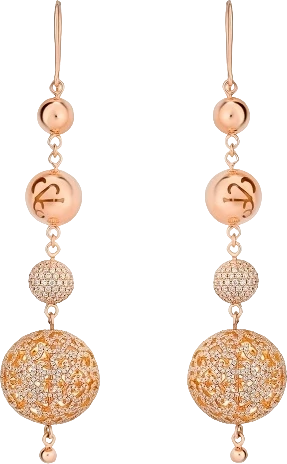 Серьги Jacob & Co LACE DISCO BALL EARRINGS, ROSE GOLD J&Co (id 31964)