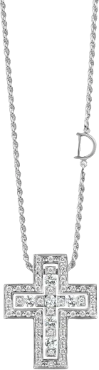 Крест Damiani WHITE GOLD AND DIAMOND CROSS 20083490 (id 37167)