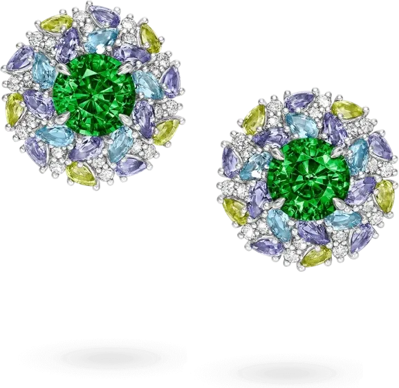 Серьги DeRosa Emerald earring 3.73-2.91 ct Zambia E148816935 (id 36084)