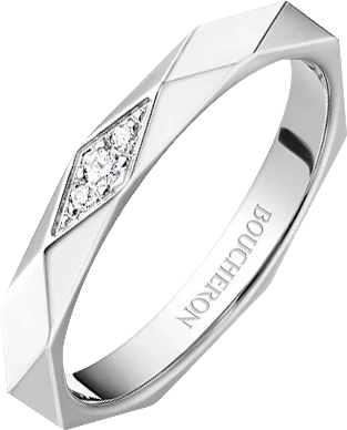 Кольцо Boucheron FACETTE PLATINUM WEDDING RING JAL00090 (id 35300)