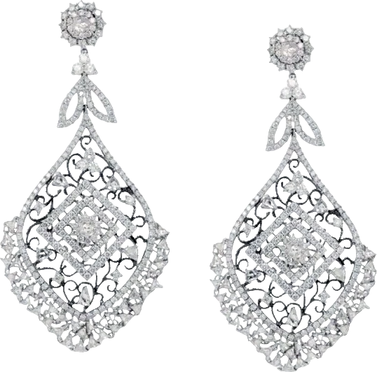 Серьги Jacob & Co CHANDELIER ROSE CUT&BRILLIANT DIAMONDS EARRINGS JACOB&Co (id 35080)