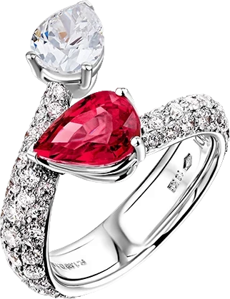 Кольцо Verdi Jewellery КОЛЬЦО С БРИЛЛИАНТАМИ И РУБИНОМ  A88H (id 25277)