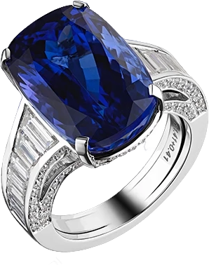 Кольцо Verdi Jewellery КОЛЬЦО С ТАНЗАНИТОМ 16,17 ct A18A (id 22353)