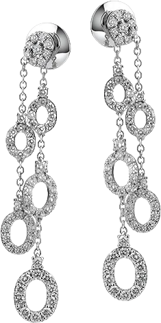 Серьги Verdi Jewellery СЕРЬГИ С БРИЛЛИАНТАМИ A73A (id 23764)