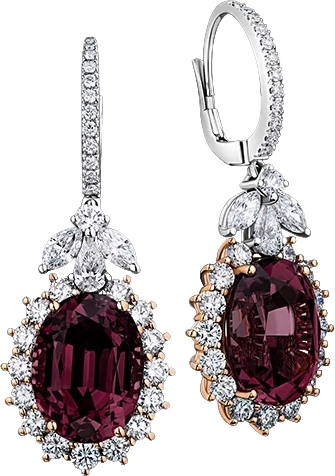 Серьги Verdi Jewellery СЕРЬГИ С ГРАНАТОМ 7.43 CT A25E (id 26157)