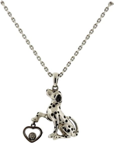 Подвеска Chopard Diamond Dog Pendant Necklace 797729