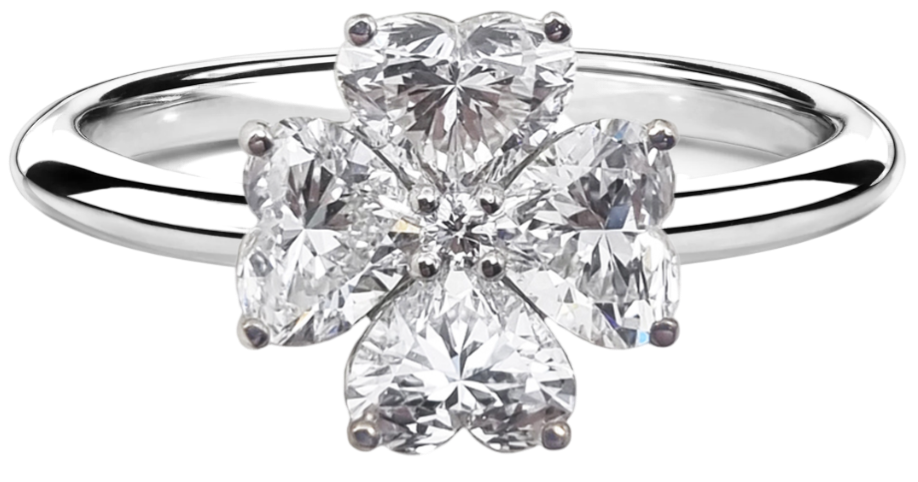 GIA Кольцо с бриллиантами 2,04 Ct. H/vs1
