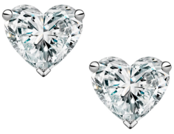 GIA Серьги 1,00/1,01 Ct. H/vvs1-vvs2 (heart Diamonds)