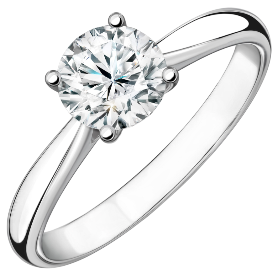 GIA Кольцо 0,99 Ct. H/vvs2 "lucky Number" (3 Excellent)