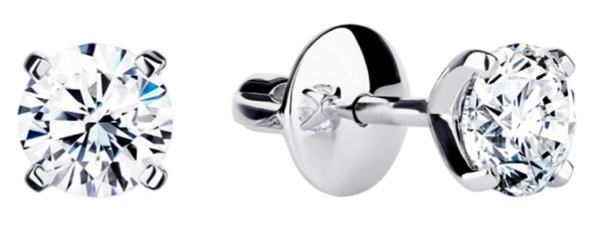 GIA Серьги 1,02/1,05 Ct. J/if (3 Excellent) Round Diamonds