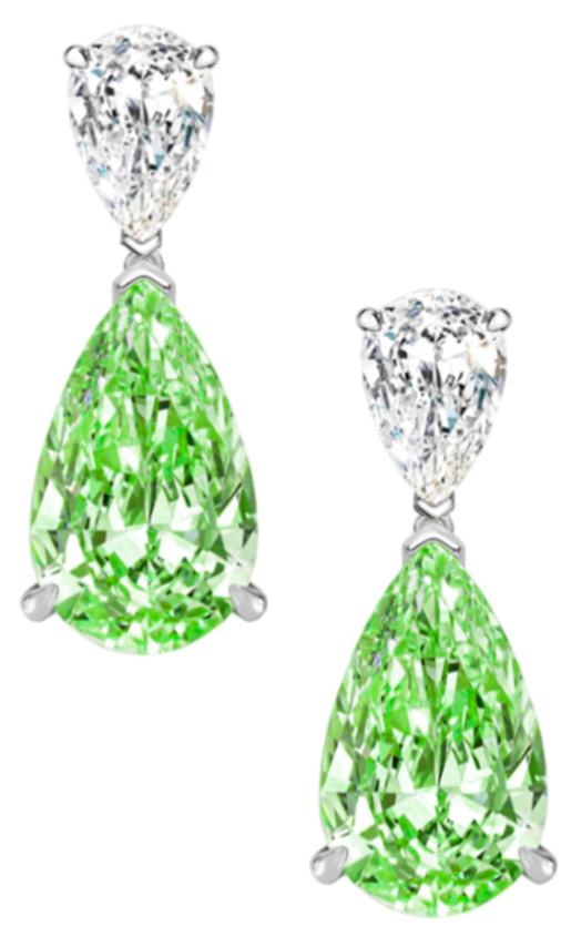 GIA Серьги с бриллиантами 1,30/1,31 Ct. Fbgy/vvs1-vs1