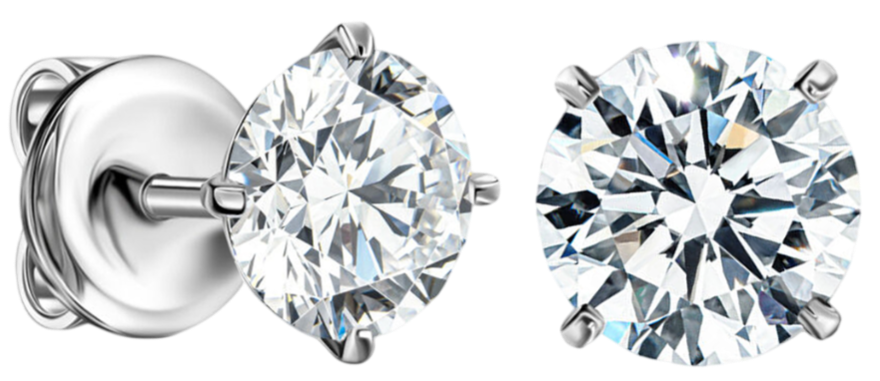 GIA Серьги с бриллиантами 1,70/1,71 Ct. J/vs1 (3 Excellent)