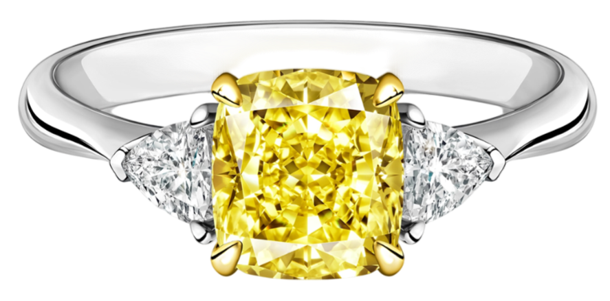 GIA Кольцо 3,02 Ct. Fancy Light Yellow/internally Flawless