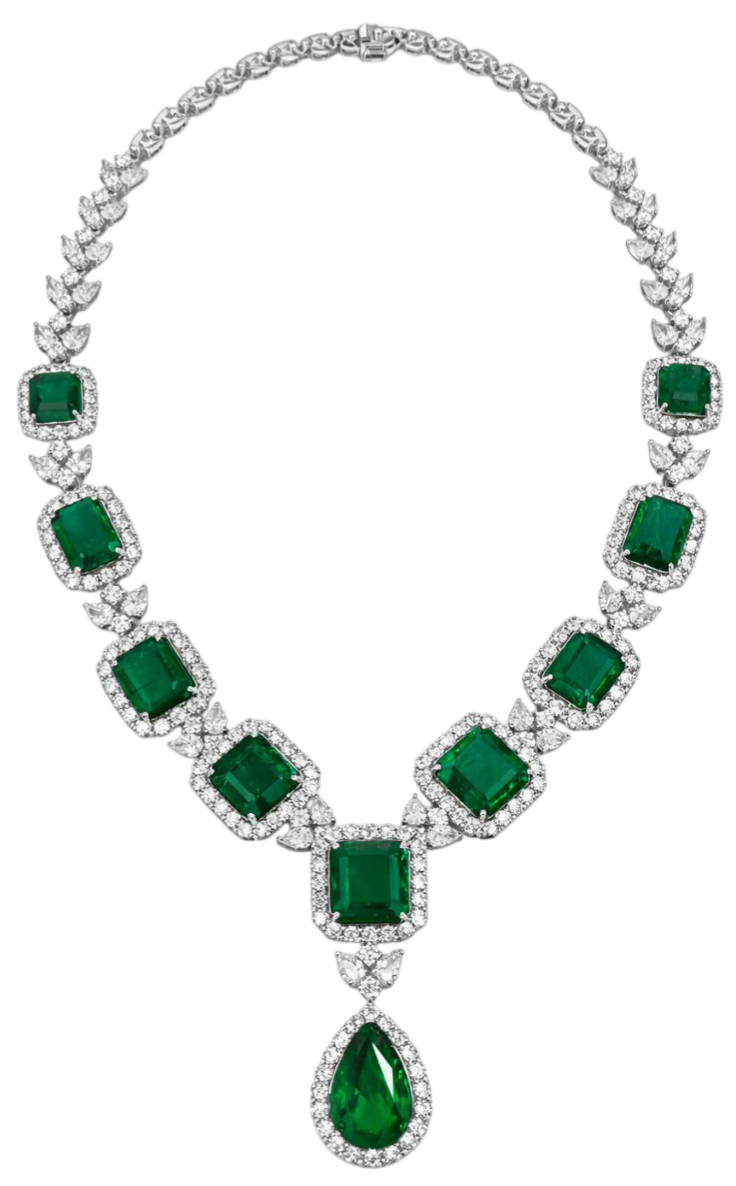 No Name Колье с изумрудами 49,71 Ct.