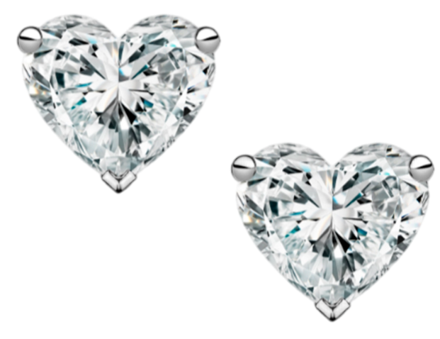 GIA Серьги 0,77/0,77 Ct. I/vvs2-vs1 "heart Diamonds"