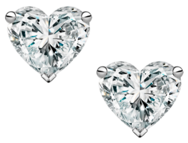 GIA Серьги 0,75/0,76 Ct. F/vvs1 "heart Diamonds"