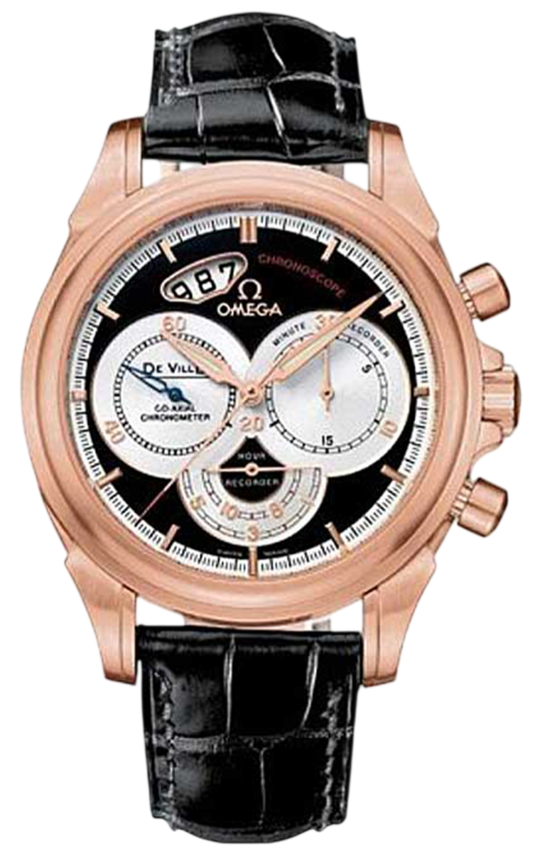 Omega De Ville Co-axial Chronoscope 41mm Automatic In Rose Gold