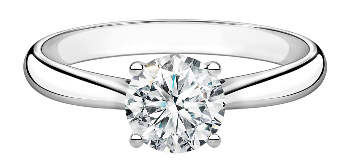 GIA Кольцо 1,50 Ct. L/vs1 (3 Excellent) Round Diamond