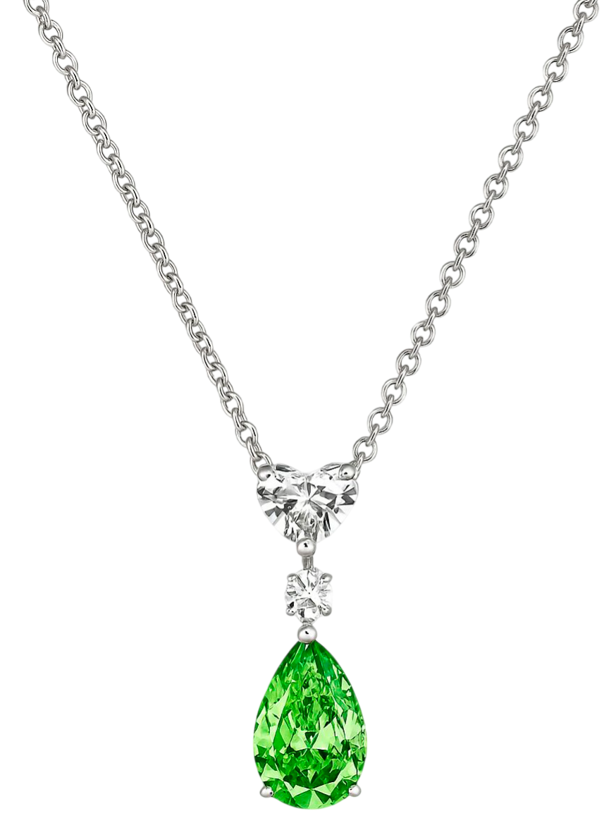 GIA Колье 2,01 Ct. Fancy Brownish Greenish Yellow/internally Flawless