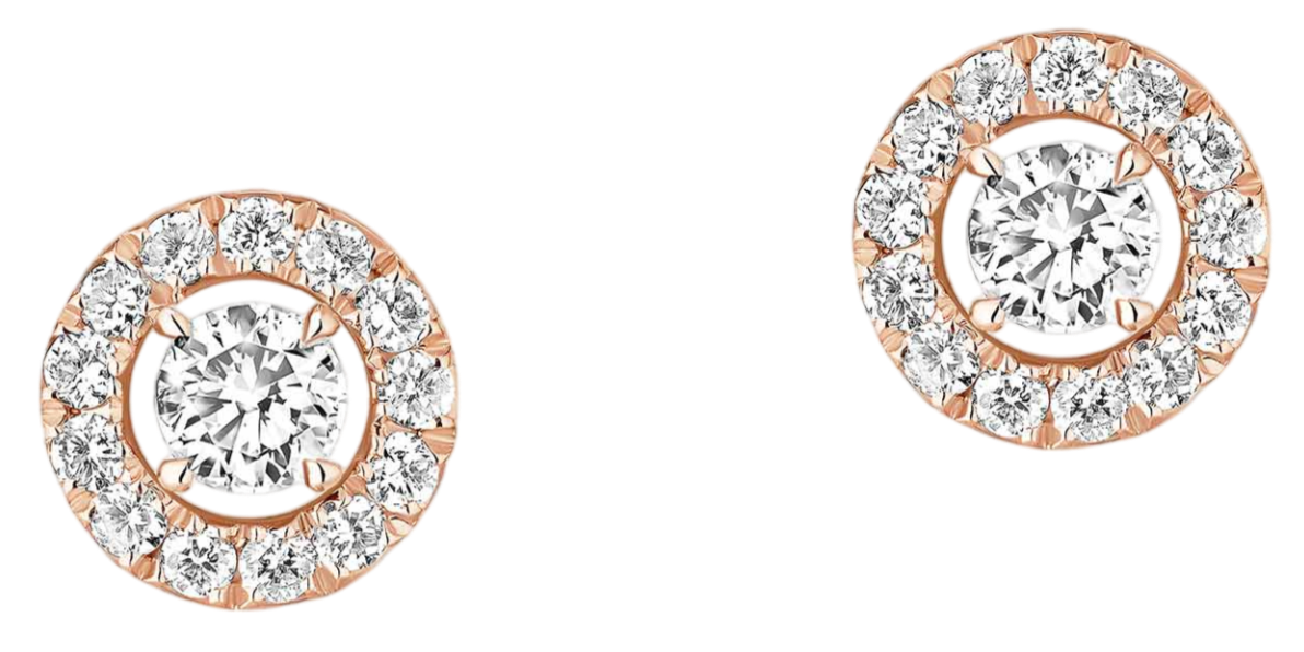 Пусеты Messika Joy XS Pink Gold & Diamond Пусеты Messika Joy XS Pink Gold & Diamond