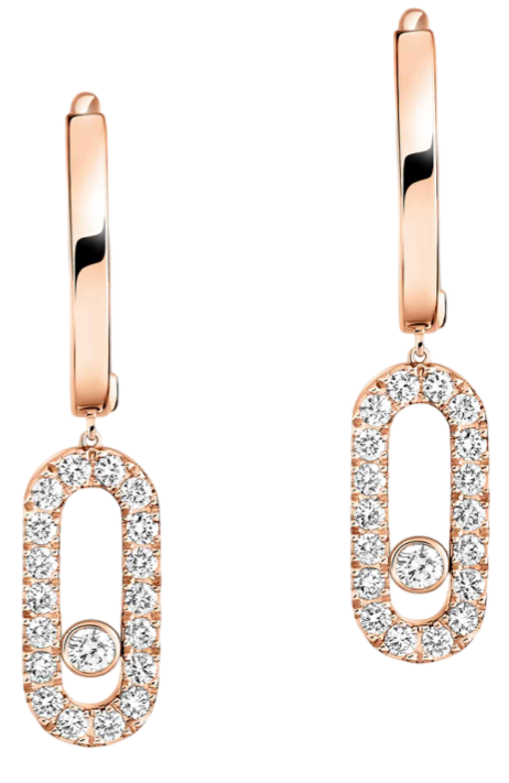 Messika Move Uno Diamond Hoop Earrings Messika Move Uno Diamond Hoop Earrings