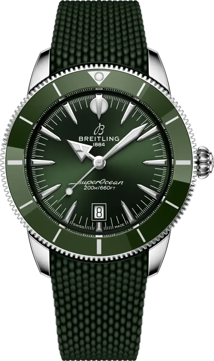 Breitling SUPEROCEAN HERITAGE B31 AUTOMATIC 44 Green Rubber Breitling SUPEROCEAN HERITAGE B31 AUTOMATIC 44 Green Rubber