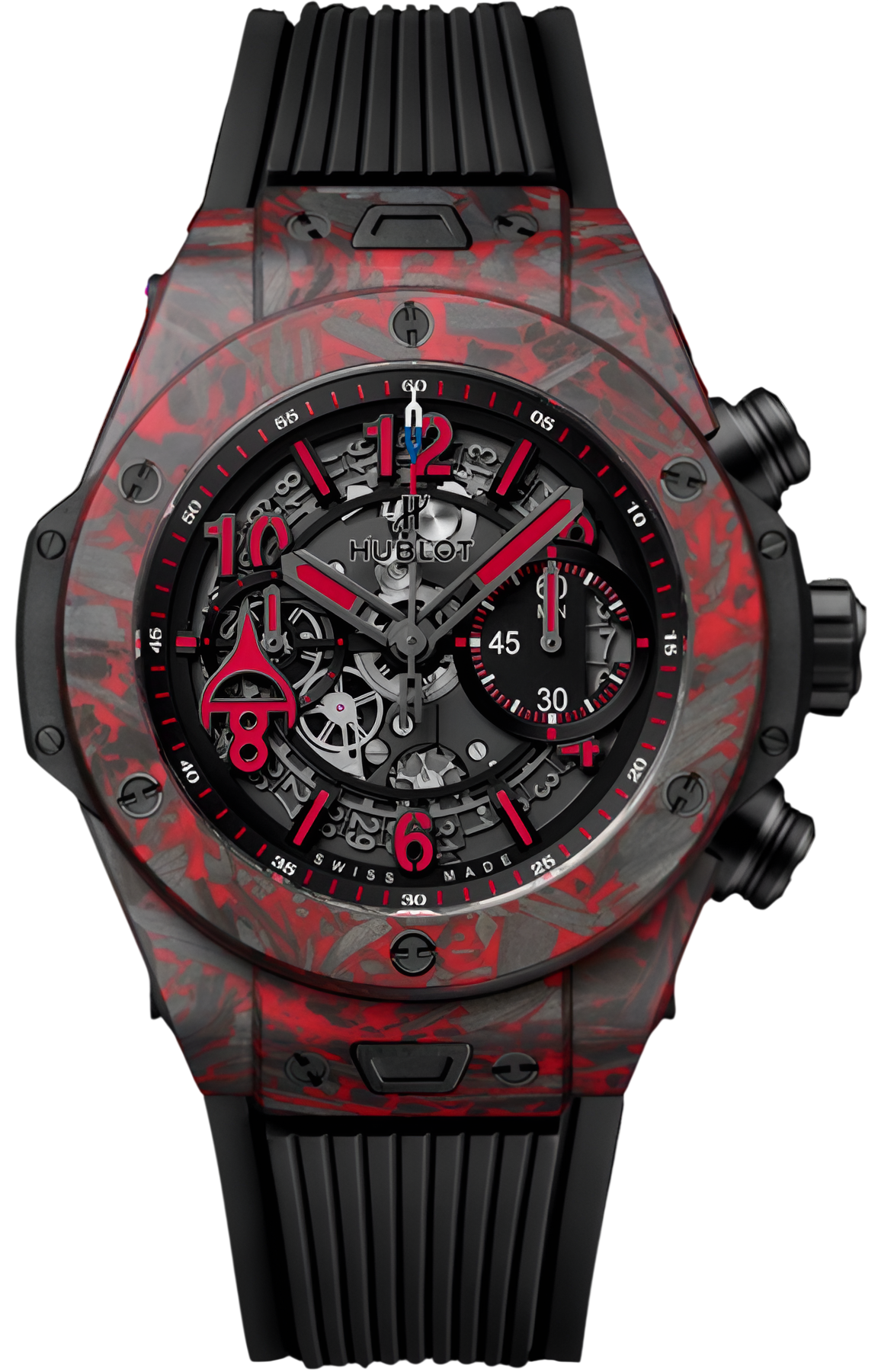 Часы Hublot Big Bang Unico Red Carbon Alex Ovechkin