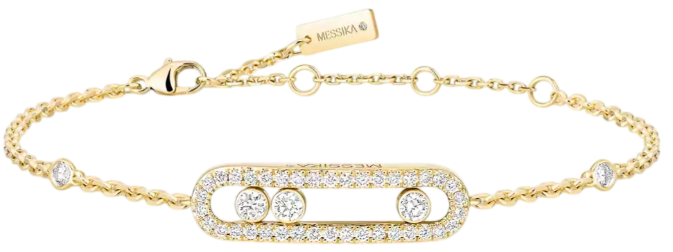 Move Classique Armband mit Diamanten ausgefasst, kleines Modell