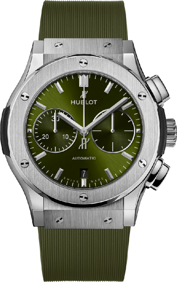 Hublot Chronograph Titanium Green Hublot Chronograph Titanium Green