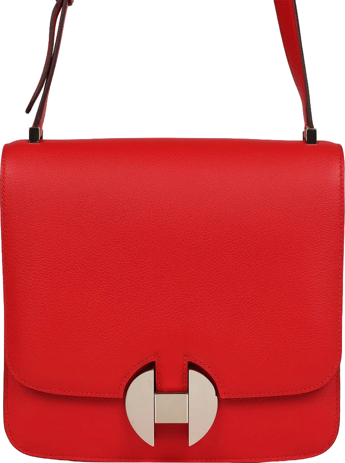 Hermes 2002-20 Rouge De Coeur Evercolor Palladium Hardware