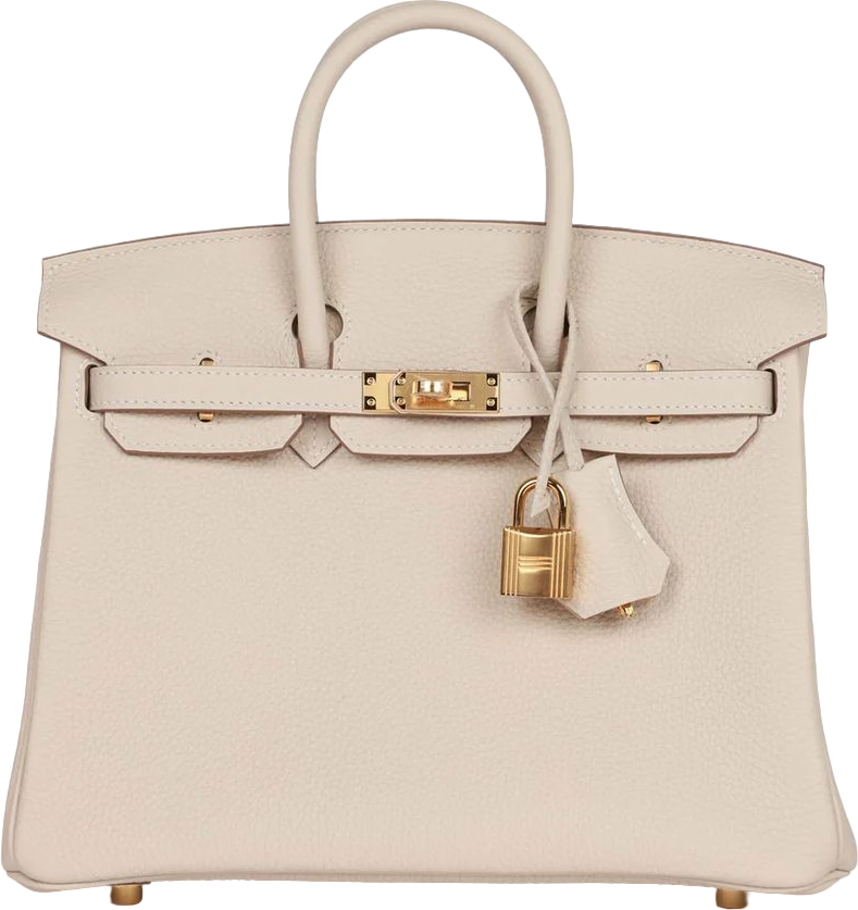Hermes Birkin 25 Craie Togo Gold Hardware