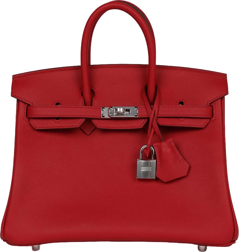 Hermes Birkin 25 Rouge Piment Swift Palladium Hardware