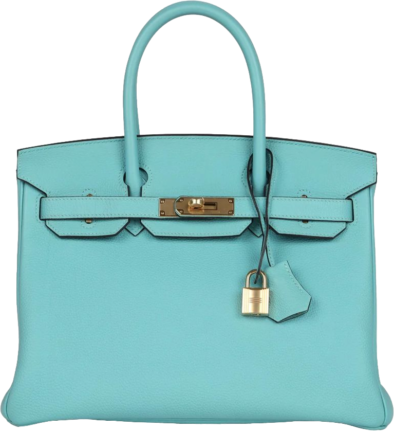 Hermes Birkin 30 Bleu Atoll Togo Gold Hardware