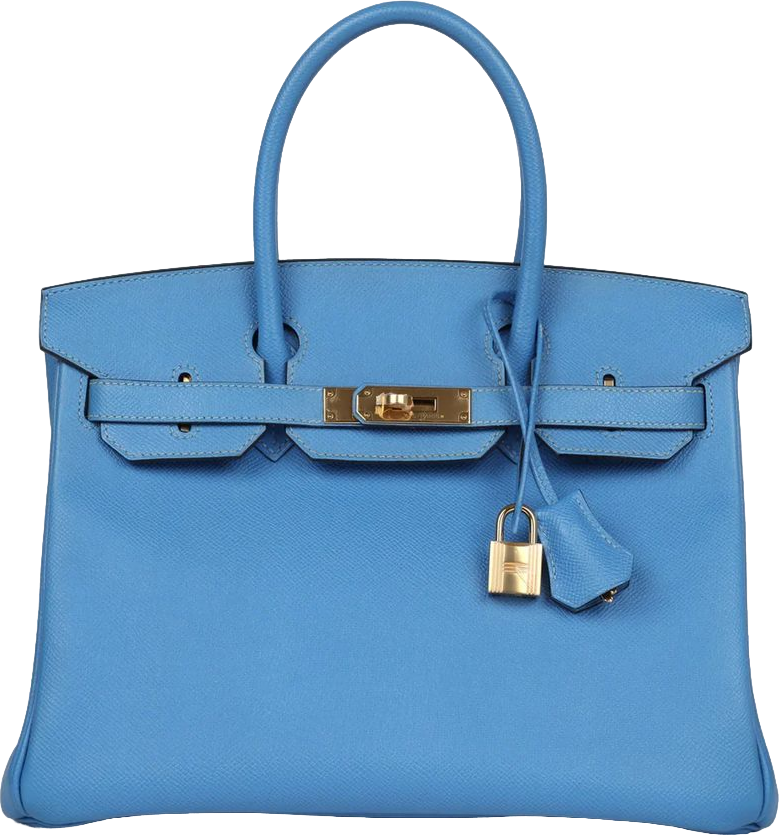 Hermes Birkin 30 Bleu Paradise Epsom Gold Hardware