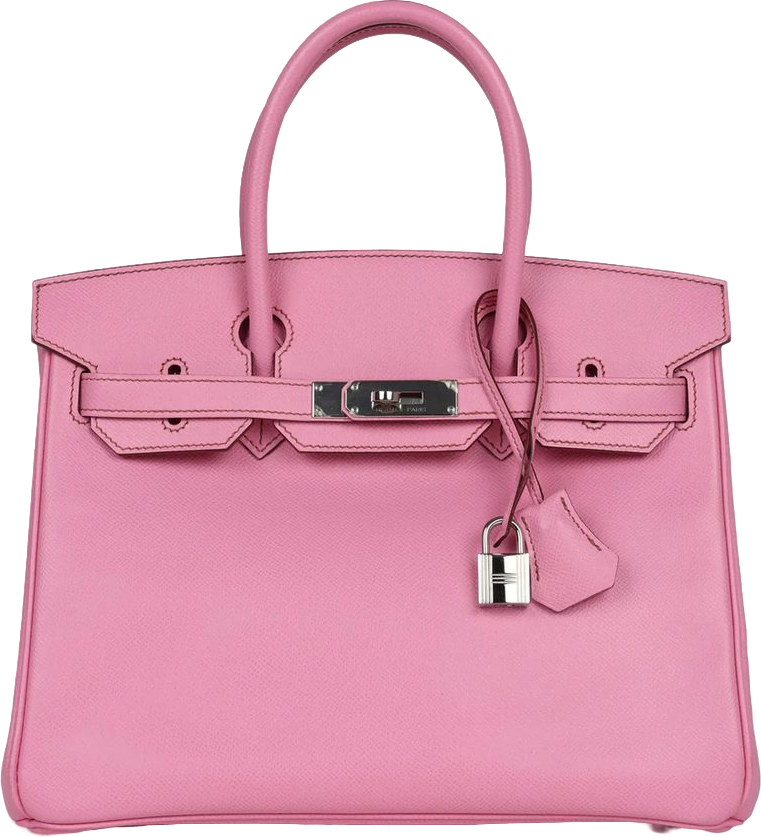 Hermes Birkin 30 Bubblegum Epsom Palladium Hardware