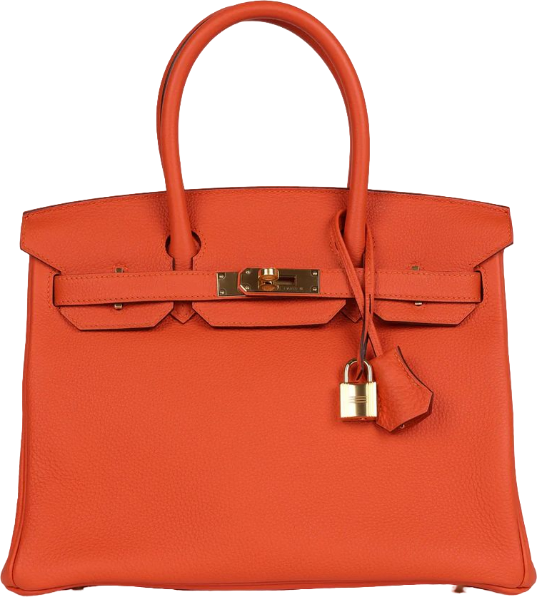 Hermes Birkin 30 Feu Togo Gold Hardware