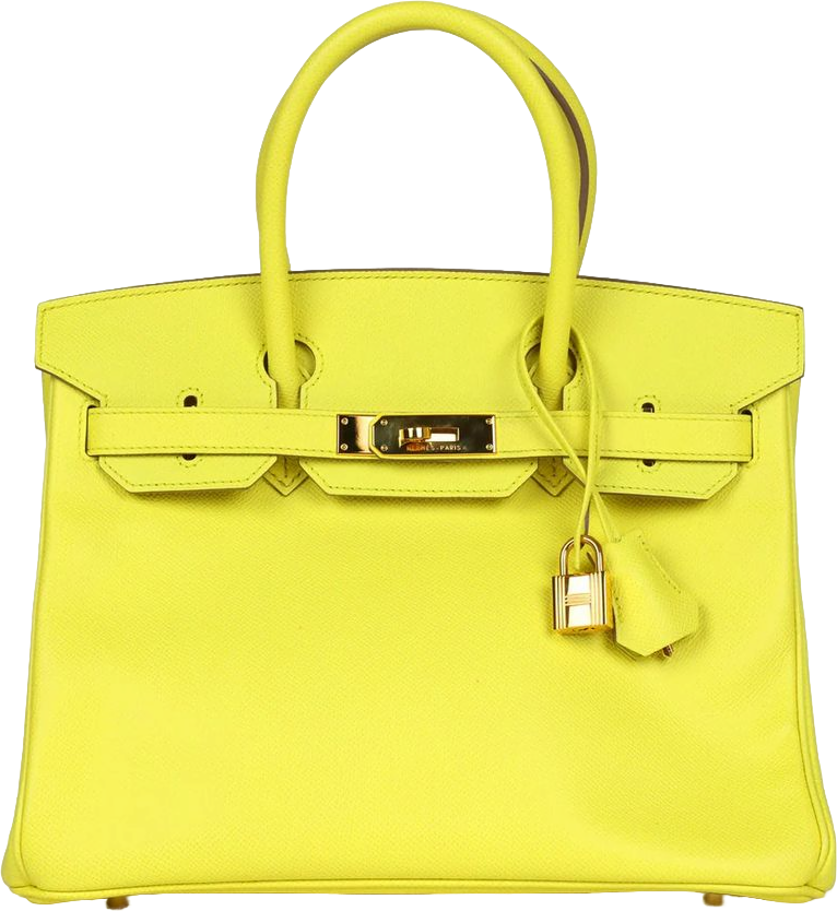 Hermes Birkin 30 Lime Epsom Gold Hardware