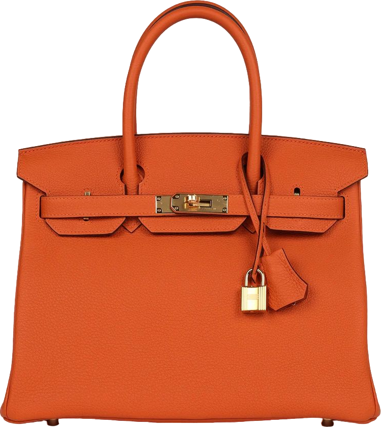 Hermes Birkin 30 Orange Togo Gold Hardware