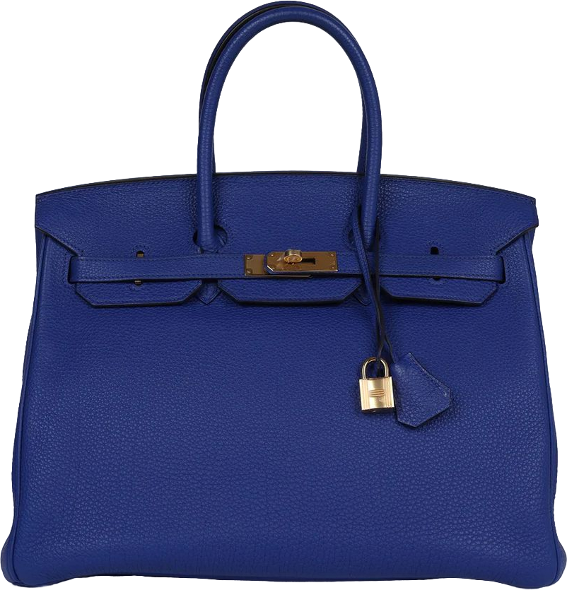 Hermes Birkin 35 Bleu Electric Togo Gold Hardware