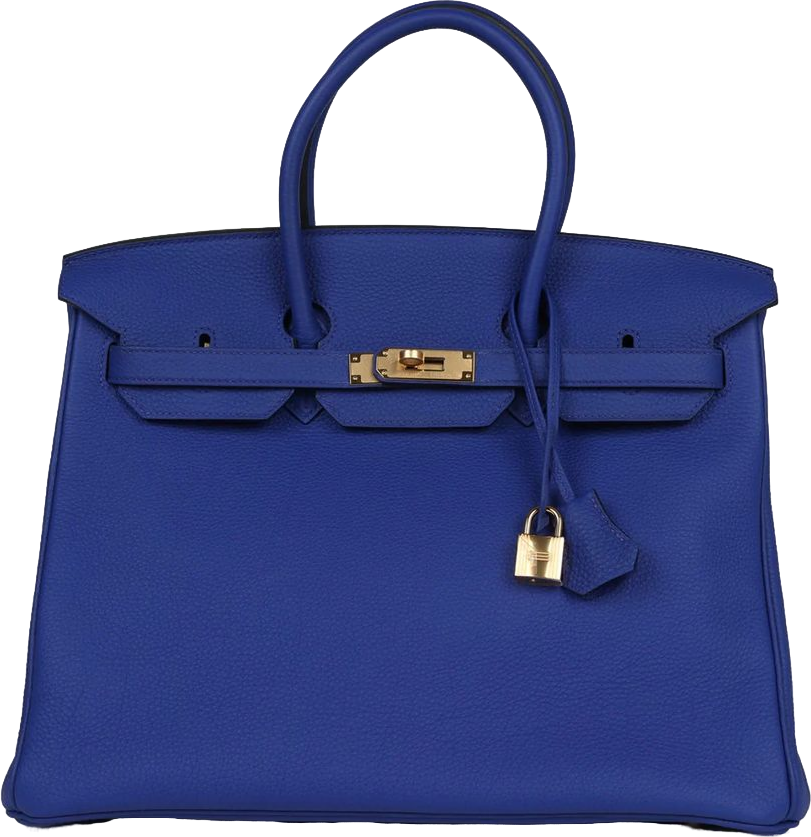 Hermes Birkin 35 Bleu Electric Togo Gold Hardware
