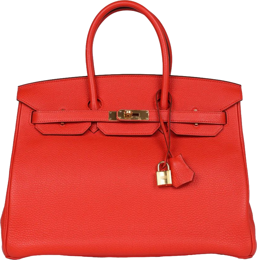 Hermes Birkin 35 Capucine Togo Gold Hardware