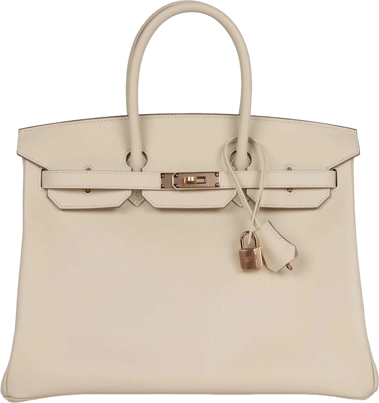 Hermes Birkin 35 Craie Epsom Gold Hardware