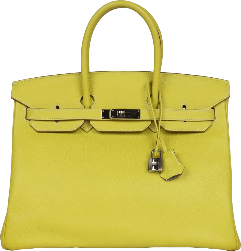 Hermes Birkin 35 Lime Candy Epsom Palladium Hardware