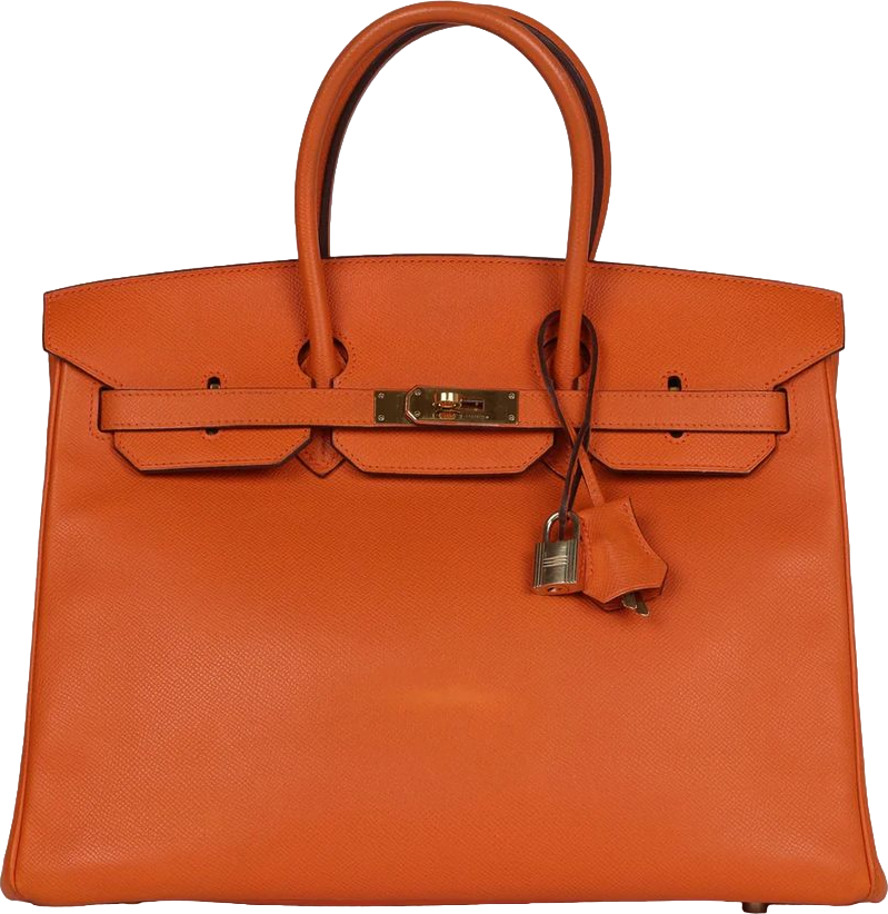 Hermes Birkin 35 Orange Epsom Gold Hardware