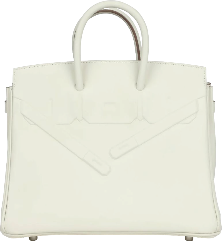 Hermes Birkin Shadow 25 Mushroom Swift Palladium Hardware