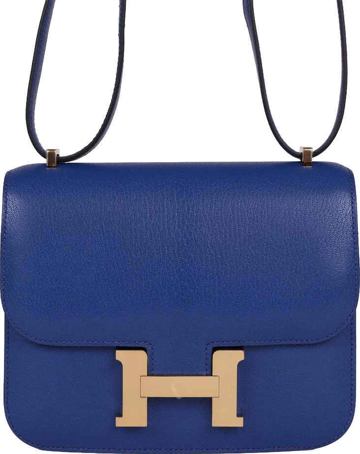 Hermes Constance 18 Bleu Royal Chevre Gold Hardware